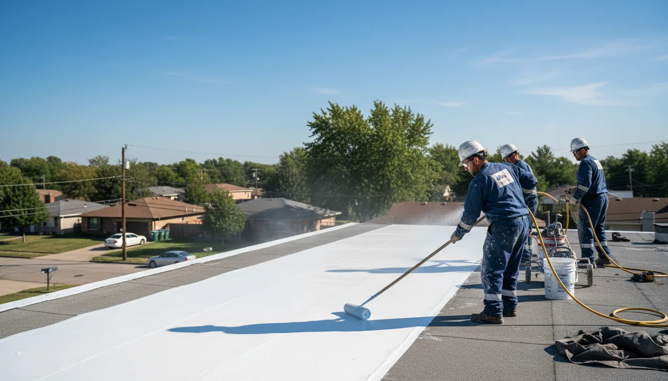 Commercial roof coating in Harrisburg, SD near me